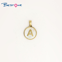 BESTONE Dream Charming Beads, breloques charmantes pour la création de bijoux DIY, breloques de conception, mots de A à Z, pendentif en coquillage pour collier