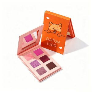 Palette de fards à paupières Big Eye Shadow, 6 couleurs, haute pigmentation, fards à paupières nude, sans cruauté, fards à paupières pailletés pigmentés - Product Image 2