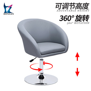 เก้าอี้ตัดผม Hongzi รุ่น HZ6015 สีเทา ฟองน้ำความหนาแน่นสูง ฐานโลหะ ปรับระดับความสูงได้ เก้าอี้ช่างตัดผม สำหรับใช้งานเชิงพาณิชย์ - Product Image 3