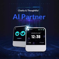 Haut-parleur robot intelligent IA, écran tactile de bureau, réveil Bluetooth, compagnon vocal IA pour enfants et étudiants, lecteur audio