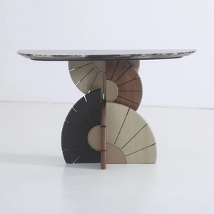 <span class=keywords><strong>Mesa</strong></span> <span class=keywords><strong>Consola</strong></span> de Estilo Chino Moderno |   <span class=keywords><strong>Mesa</strong></span> de Entrada de Madera Maciza y Mármol para Entrada de Galería de Arte Bohemia y Entrada de Casa de Campo - Product Image 6