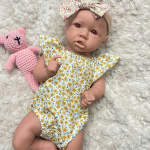 45 см сплошной Платиновый силикон Bebe Reborn для девочек, нарисованная Реалистичная кукла ручной работы для новорожденных кукла Saskia Rebirth кукла - Product Image 6