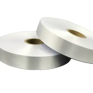 Flexo Printing Slit Edge Single/Double Polyester Satin Ribbon Roll Care Label