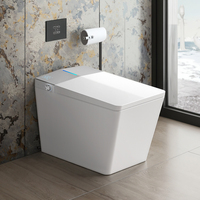 Toilettes intelligentes automatiques européennes haut de gamme Toilette de sol de luxe Salle de bains Toilettes intelligentes en céramique