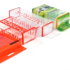 Customized Food And Electronics Packing Plastic Box With Lid Custom Transparent Clear Pvc/Pet Plastic Packaging Folding Box