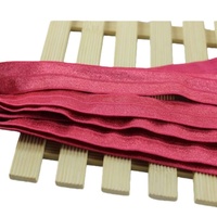 Ruban en nylon extensible métallique brillant imprimé personnalisé replier l'élastique de biais pour sous-vêtements