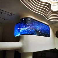 Panel LED Flexible Impermeable a Todo Color, Pantalla LED Curvable para Parques Temáticos, Túnel Inmersivo