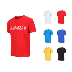 Camiseta Deportiva para Hombre al por Mayor, de Alta Calidad, Poliéster Transpirable, Cuello Redondo, Logotipo Personalizado con Serigrafía - Product Image 1