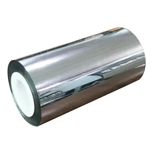 23 Mikron PET-Folie Silberfarbene Spiegel folien rollen Reflektieren der Kunststoff Kunden spezifische feuchtigkeit beständige weiche Bopet-Folie