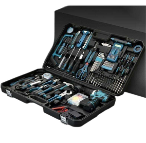 Juego de Herramientas Multifunción Portátil de 160 Piezas, Juego de Alicates de Uso Diario, Juego de Herramientas de Reparación de Automóviles, Cinta Métrica, Martillo, Llave Hexagonal para Automóvil - Product Image 6