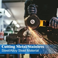 Meuleuse d'angle sans fil sans balais M14 10000 tr/min 3 vitesses variables pour la coupe, le meulage, le polissage, outil électrique 20V batterie DIY industriel