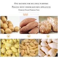 Hot Sale Commerciële Automatische Fruit Groente Huid Peeler Kleine Elektrische Aardappel Carrot Peeling Wasmachine