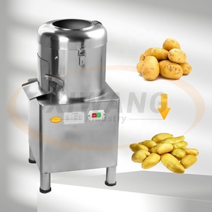 Machine à éplucher les pommes de terre électrique automatique commerciale avec une puissance de 380/220V et 1,5KW pour éplucher les fruits et légumes - Product Image 1