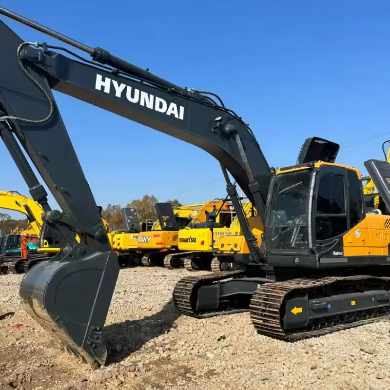 90% new and used excavator Hyundai 215vs excavator 21.5 tons used hydraulic tracked excavator for sale