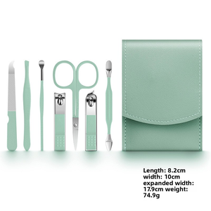 새로운 도매 7 종 세트 손톱깎이 세트 손톱깎이 상자 손톱 발 트리밍 도구 귀 스쿠터 - Product Image 5
