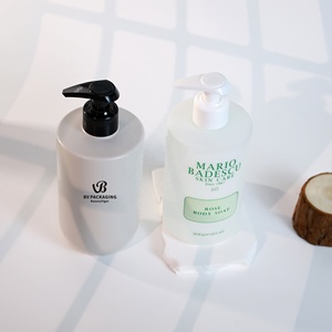 300Ml 500Ml Vai Phẳng Tùy Chỉnh Rõ Ràng Frosted Mỹ Phẩm Kem Dưỡng Da Dầu Gội Dispenser Chai Nhựa Cho Cơ Thể Tay Xà Phòng - Product Image 6