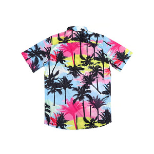 Personalizzato all'ingrosso asciutto Quick Stretch Fashion Comfort Plus Size stampato colorato <span class=keywords><strong>manica</strong></span> <span class=keywords><strong>corta</strong></span> da <span class=keywords><strong>uomo</strong></span> Sea Beach <span class=keywords><strong>camicie</strong></span> hawaiane - Product Image 2