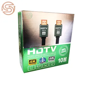 10M SENYE 4K HDMI केबल Highwings उच्च गति के लिए 18Gbps HDMI 2.0 कॉर्ड 4K एचडीआर 3D 4K @ 60Hz 2160P 1080P HDCP 2.2 आर्क