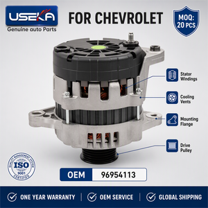 Alternador USEKA OEM 96954113 96540542 96838439 14V 85A para <span class=keywords><strong>Chevrolet</strong></span> <span class=keywords><strong>Aveo</strong></span> Lacetti 1.4 1.6 - Product Image 1