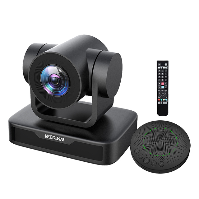 WODWIN High Definition Conference Camera System Auto Focus Conference Room USB Video PTZ Camera Conference Microphone Speaker