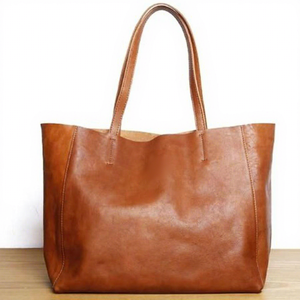 Western Style Foldable Durable Genuine Leather Women's Shoulder Clutch <b>Bag</b> Zipper Waterproof Lightweight <b>Large</b> Capacity Shop - Product Image 3