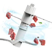 Machine à Fufu Multifonctionnelle 2L avec Bol en Verre Transparent, Hachoir Électrique pour Viande et Mini-Robot Culinaire pour Igname