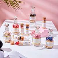 Vente en gros de pots en verre rouge de luxe, porte-allumettes écologiques, impression de logo personnalisée, décoration d'intérieur, cadeau