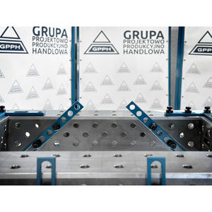 Bloque de conexión SteelEco GPPH 600x100x100mm, 8mm de espesor, orificios de 16mm, rejilla diagonal - Product Image 3