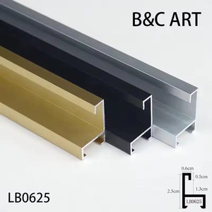 מסגרת אלומיניום מודרנית ידידותית לסביבה למסגרות פוסטרים קטנות, דגם LB0625 של B&C ART, צבע בהתאמה אישית לציור, סיטונאי - Product Image 5