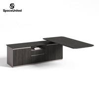 Meubles de bureau de direction modernes de luxe SpaceUnited Bureau d'ordinateur en forme de L Bureau de direction de PDG