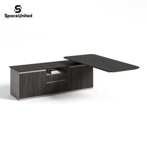 Meubles de bureau de direction modernes de luxe SpaceUnited Bureau d'<span class=keywords><strong>ordinateur</strong></span> en forme de L Bureau de direction de PDG - Product Image 5