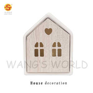 Botón de cerámica iluminado para <span class=keywords><strong>casa</strong></span> de pueblo navideño, ornamento personalizado para Navidad - Product Image 4
