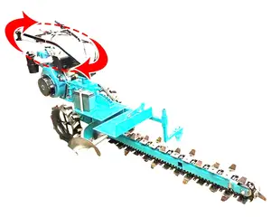 Skid steer trencher ekleri ditcher trencher çim kanal kazıcı ticari kullanım ağır profesyonel 7 HP / 15 HP benzin