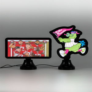 Customized Sports Fan Acrylic LED Display Lamp Personalized Football <strong>Basketball</strong> Hockey <strong>Logo</strong> Home Decor Gift