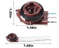 Adaptateur de prise en cuivre 3 broches 3157 3156 avec connecteur pigtail pour Chevrolet Buick Cadillac 1997-2007 – Extension pour feux de stationnement/feux de signalisation/feux de freinage
