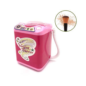 Mini Limpiador Eléctrico de Brochas de Maquillaje de Plástico - Máquina de Limpieza Automática de 2 Colores, También Sirve como Batidora de Café, Edades 4-12 - Product Image 1