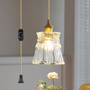 Petite suspension décorative Luminaires de luxe en verre transparent ArtDecor Éclairage intérieur pour la maison, le salon et la chambre à coucher - Product Image 5