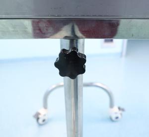 병원용 높이 조절 가능 스테인리스 스틸 수술용 마요 테이블 스테인리스 스틸 이동식 의료 카트 - Product Image 6