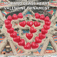 Murano lampwork glas kleurrijk dierenfiguurtje handgemaakt liefdesambacht Valentijnsdag tafeldecoratie