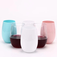 AS Logo personnalisé couleur bière vin rouge 165g 500ml coquetier en plastique pour fête mariage en plein air