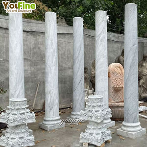 Colonne romaine en marbre de pierre naturelle YOUFINE, taille personnalisée pour la décoration de villa, jardin, hôtel, projet sculpté - Product Image 5