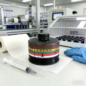 Kartrid Filter Multi-<span class=keywords><strong>Gas</strong></span> Standar 40mm A2B2E2K2P3R untuk Masker <span class=keywords><strong>Gas</strong></span>, Perlindungan Terhadap Uap Organik dan <span class=keywords><strong>Gas</strong></span> Asam - Product Image 4