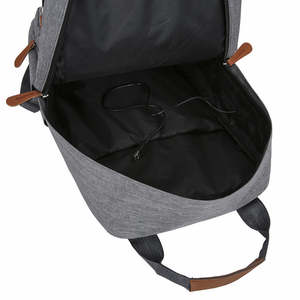 Sac à dos d'affaires portable grand format personnalisé en usine, étanche 3-en-1, en polyester Oxford, avec port USB intelligent et fermeture éclair - Product Image 5