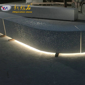 New Stone Building Materials Grc Precast Concrete Bench Starry Sky Effect For Outdoor Parks <b>Squares</b> Indoor Spaces - Product Image 2