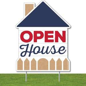 Custom Eco-Friendly Corrugated <b>Plastic</b> Real Estate Sign Post 'House for Sale' Advertising Board Includes Cutting Processing - Product Image 1