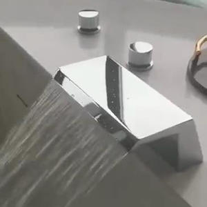 Grifo de Baño de Latón Hongdec de un Solo Grifo, Montado en la Pared, para Bañera, con Válvula de Cerámica, Rociador de Lluvia, Alto Flujo - Product Image 2