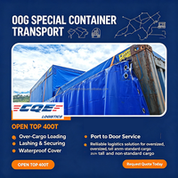 Conteneur OOG (Over-Gauge) LCL + Express pour Expédition de Marchandises, Conteneur Flat Rack Open Top BBK, Livraison DDP Porte-à-Porte, Rapide et Fiable