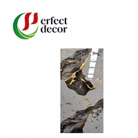 Panel Dinding PVC Dekoratif Interior Anti Air Harga Pabrik Lembaran Marmer UV 3mm untuk Ruang Tamu Warna Sesuai Pesanan Dinding Dalam Ruangan