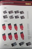 Repuestos para máquina de tejer urdimbre COMEZ Aguja/Bloque de aguja guía Muller con 18 pines