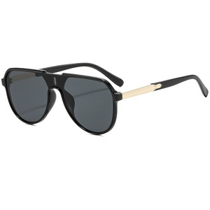 Logo Custom 2026 Vintage Metal Legs <b>Square</b> Sun Glasses UV400 One Piece Lens Pilot <b>Sunglasses</b> for <b>Men</b> Women - Product Image 3